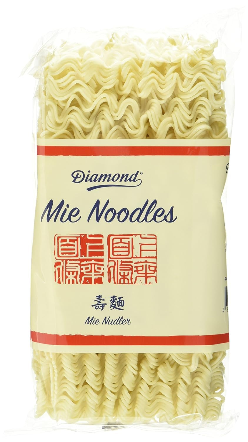 DIAMOND Mie Noodles, tarwenoedels zonder ei, snel en gemakkelijk te bereiden, vegetarisch - 8 x 250 g