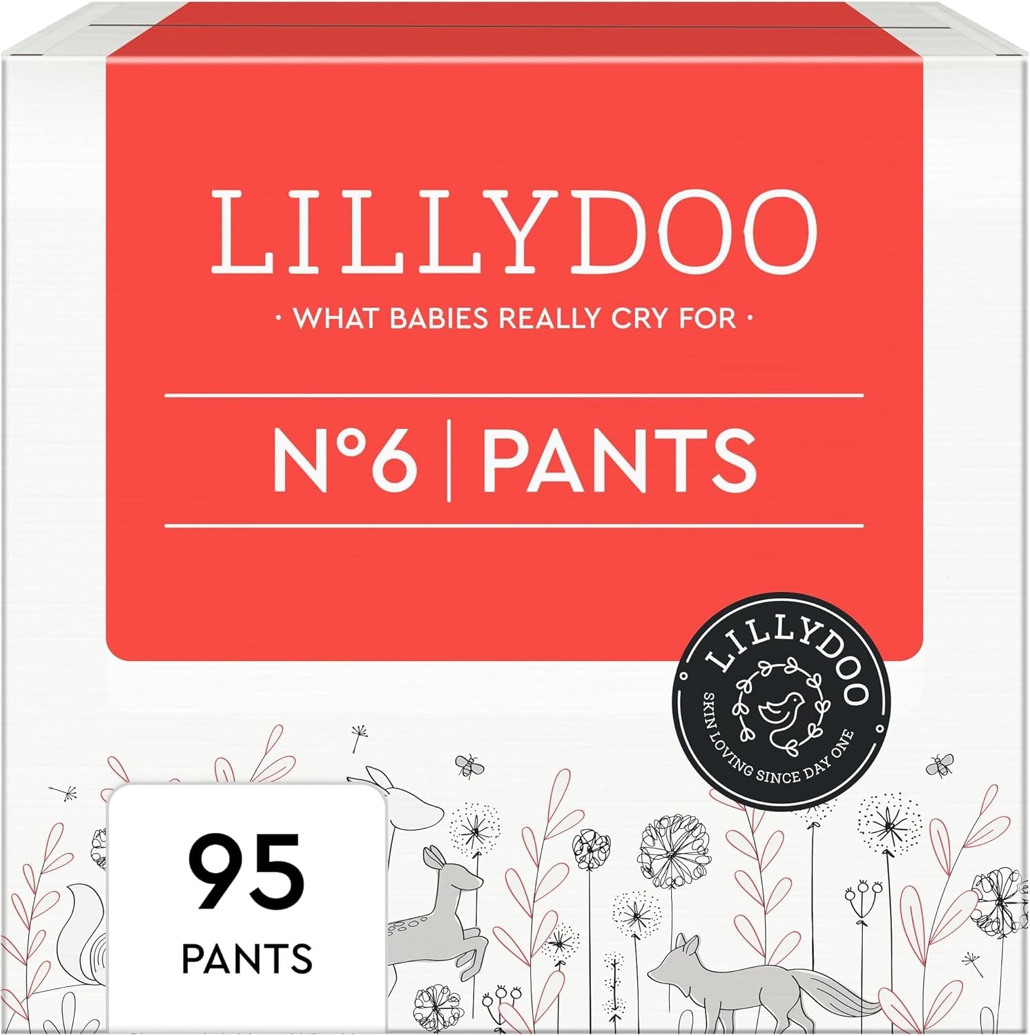 LILLYDOO Huidvriendelijke broek maat 5 (12-17 kg) Maanddoos (105 stuks)
