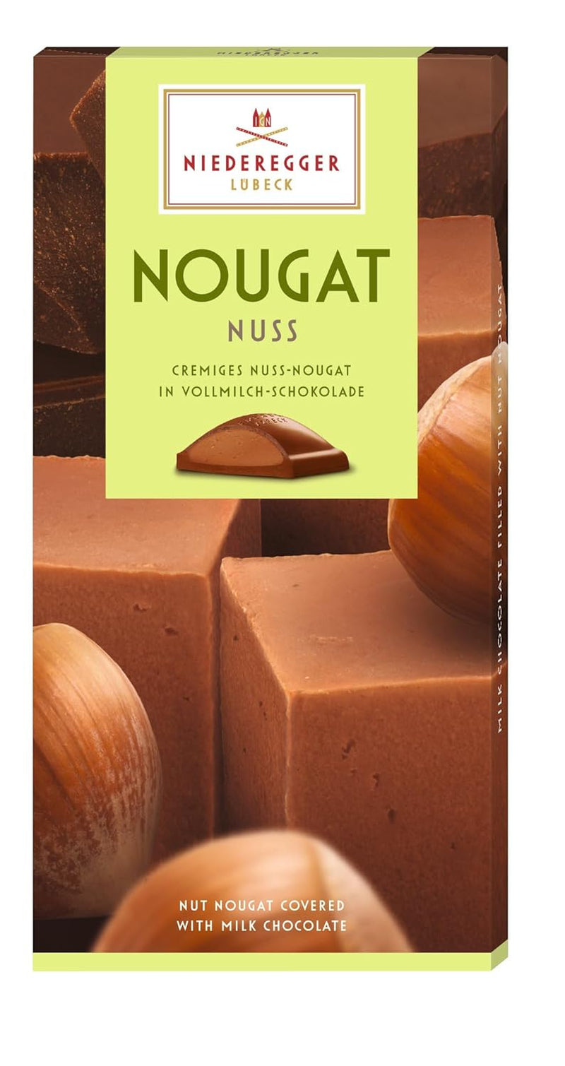 Niederegger nougatreep met walnoten, 100 g