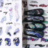 6 kleuren marmeren nagelstickers bronzer zilver zelfklevende stickers bloei marmeren nagelstickers 3D marmeren nagelstickers ontwerpaccessoires nail art stickers nagelstickers set nagelfolie