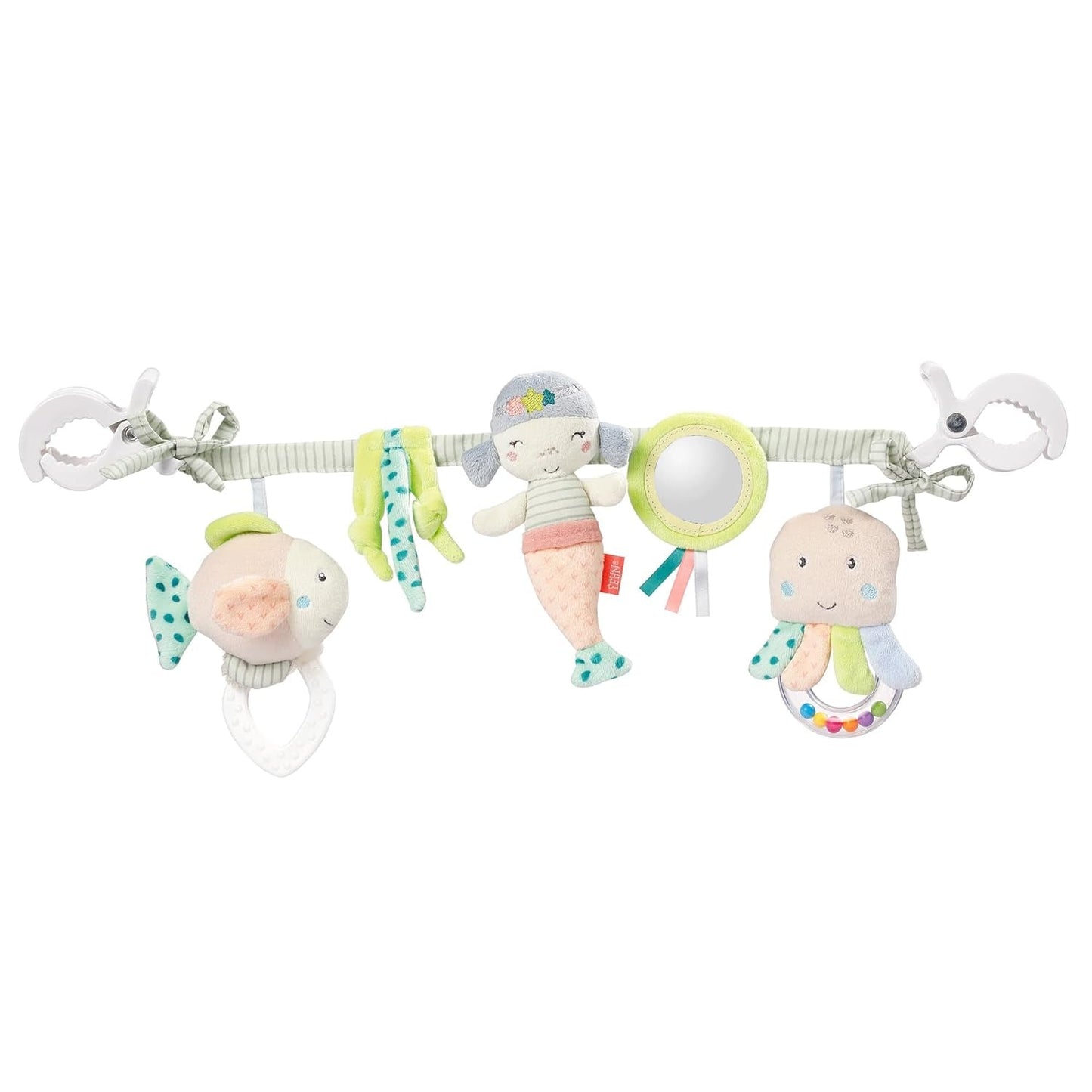 Fehn Babymobielketting Panda Baby Mobile - babymobielketting met schattige figuren - flexibel hangend babyspeelgoed - kinderwagenspeelgoed voor baby's en peuters vanaf 0+ maanden Babyspeelgoed Naty Shop Peuters