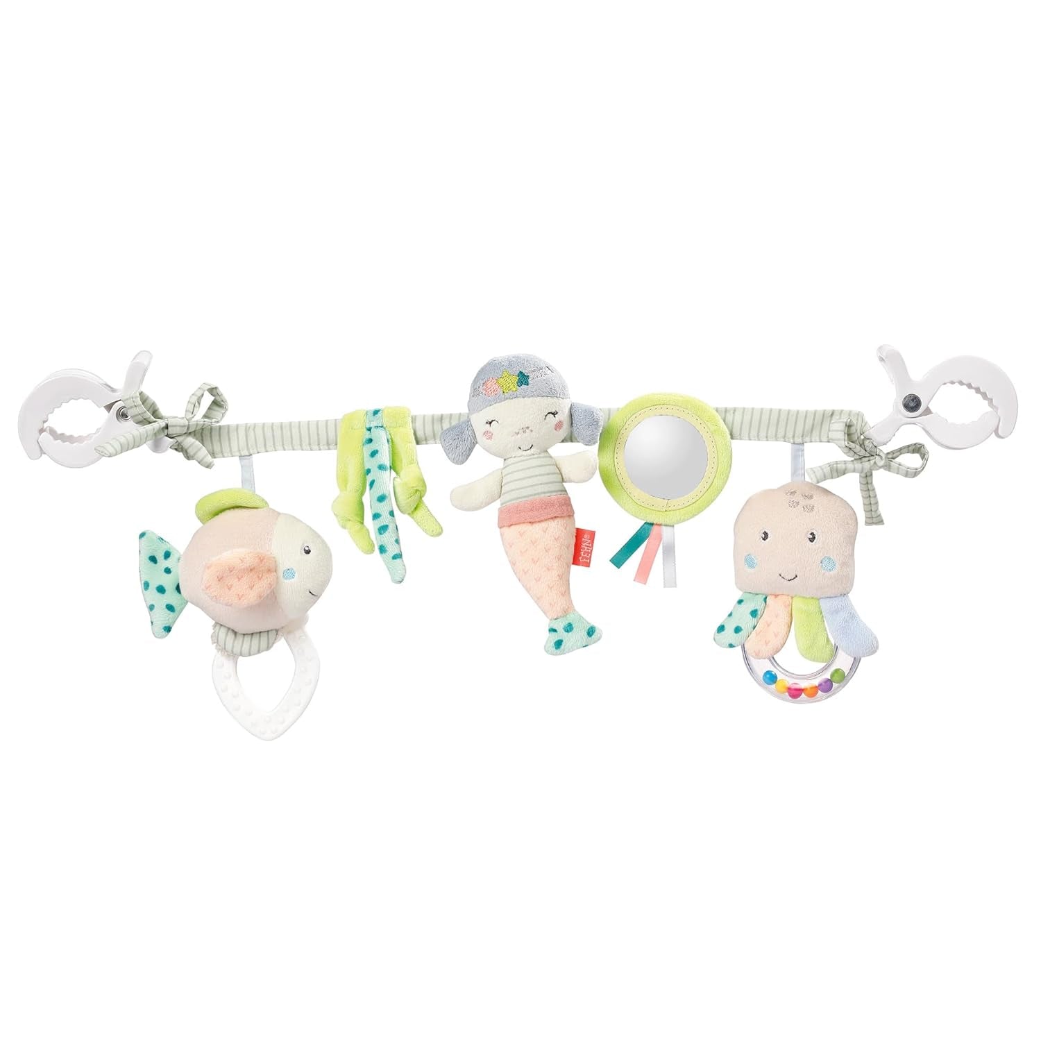 Fehn Babymobielketting Panda Baby Mobile - babymobielketting met schattige figuren - flexibel hangend babyspeelgoed - kinderwagenspeelgoed voor baby's en peuters vanaf 0+ maanden Babyspeelgoed Naty Shop Peuters