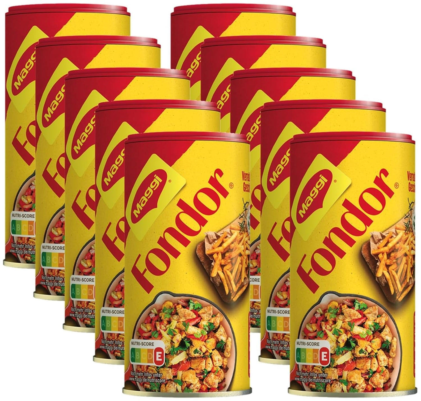 MAGGI Fondor kruiden voor groenten, vlees of vis, kruiden voor soepen of salades, 10 stuks (10 x 200 g)