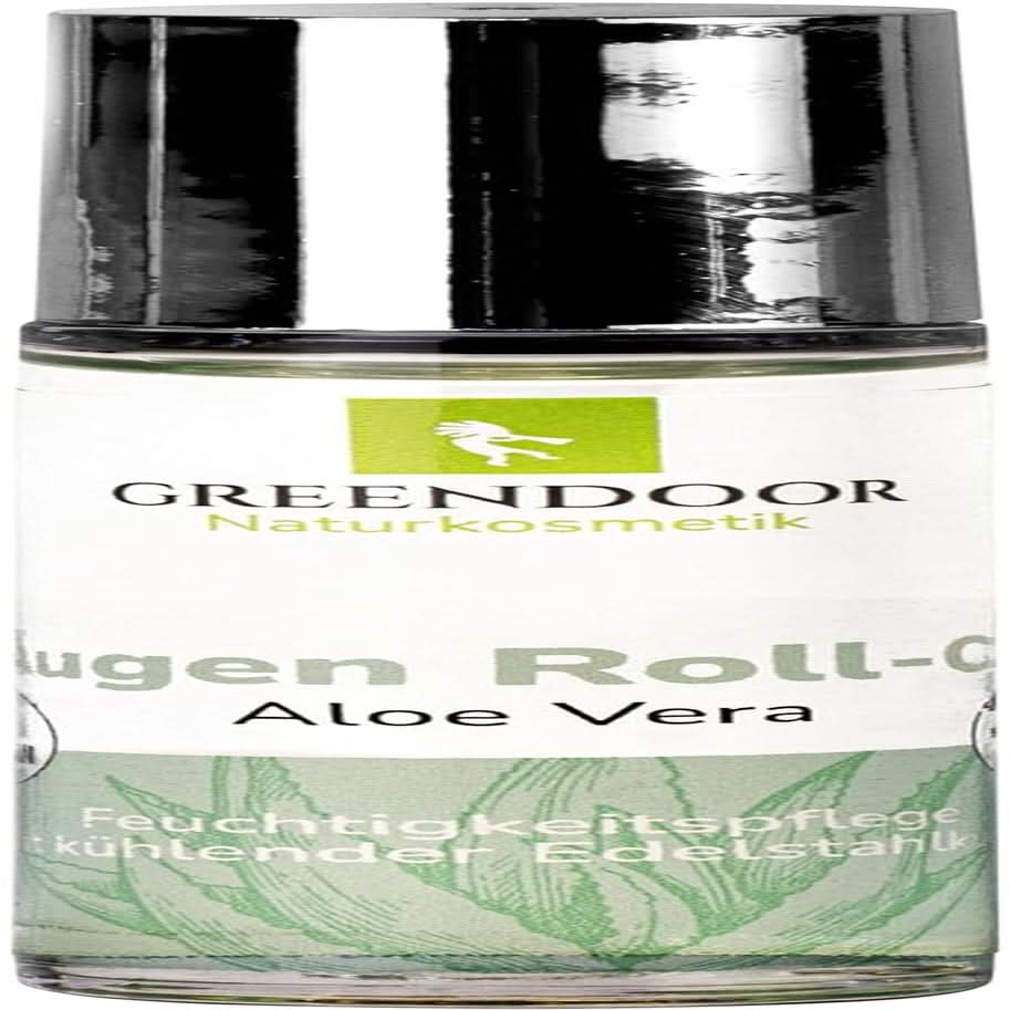 GREENDOOR Eye Roll-On Aloë Vera, natuurlijk anti-rimpel oogserum, 10 ml Cosmetica en Schoonheid Naty Shop