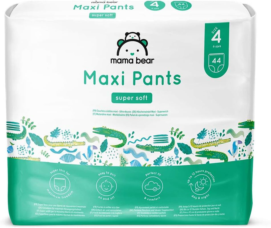 Amazon-merk: Mama Bear Pull-Up XXL-luiers, maat 6 (18-30 kg), 72 stuks (2 verpakkingen van 36)