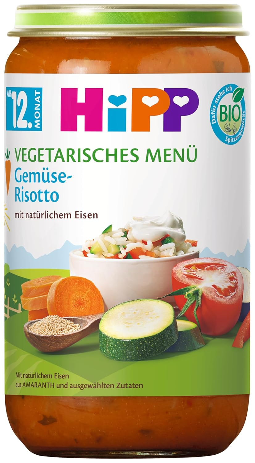 HiPP Biologische Maaltijden vanaf 12 maanden Risotto met Groenten, pakje van 6