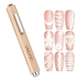 SAVILAND 4X Hochfester Cat Eye Magnet Für Nagel: 3-in-1 Nagelmagneet Rund Lange Streifenperle N35 Neodym Ultra Strong Magnet Für Nagellack Präzise 3S Formung Cat Eye Gel Nagellack Magnet Magnetstift