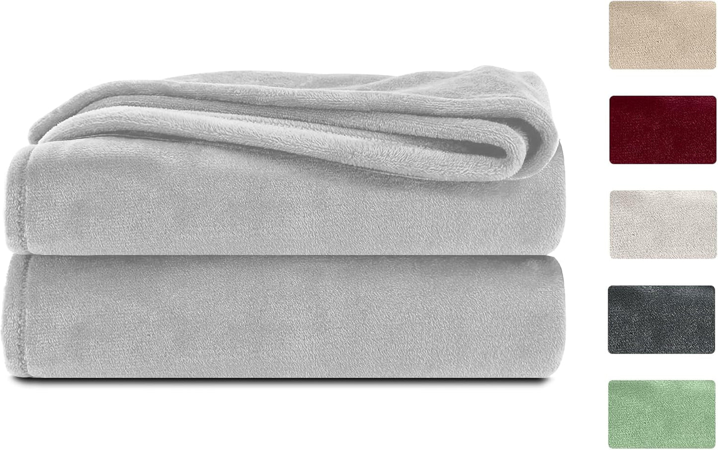 Komfortec donzige deken, comfortabele deken, fleecedeken, Oeko-Tex gecertificeerd, superzacht, 150X200 Cm, 260 G/M², beige Bedden en Dekens Besuche den Komfortec-Store Grijs 220 X 240 Cm