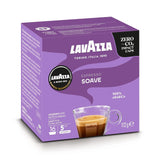 Lavazza, A Modo Mio Soave 256 Kaffeekapseln, voor een lichte en elegante espresso met aromatische noten van Blumen, 100% Arabica, Intensiteit 5/13, medium Röstung, 16 Packungen met je 16