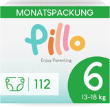 Luiers Pillo 3 - Doos met 168 luiers, 6 verpakkingen van elk 28 luiers, maat 3 - Midi (6-10 kg) - Luiers voor baby's