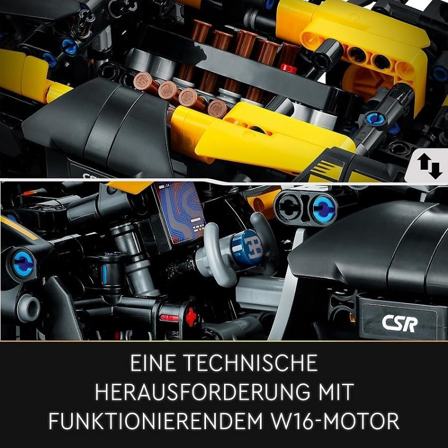 LEGO Technic Bugatti Raceauto, Automodelbouwset, Sportwagenspeelgoed, Iconische verzamelautoset, Bouwspeelgoed vanaf 9 jaar 42151 Bouwsets Bekijk de LEGO-Store