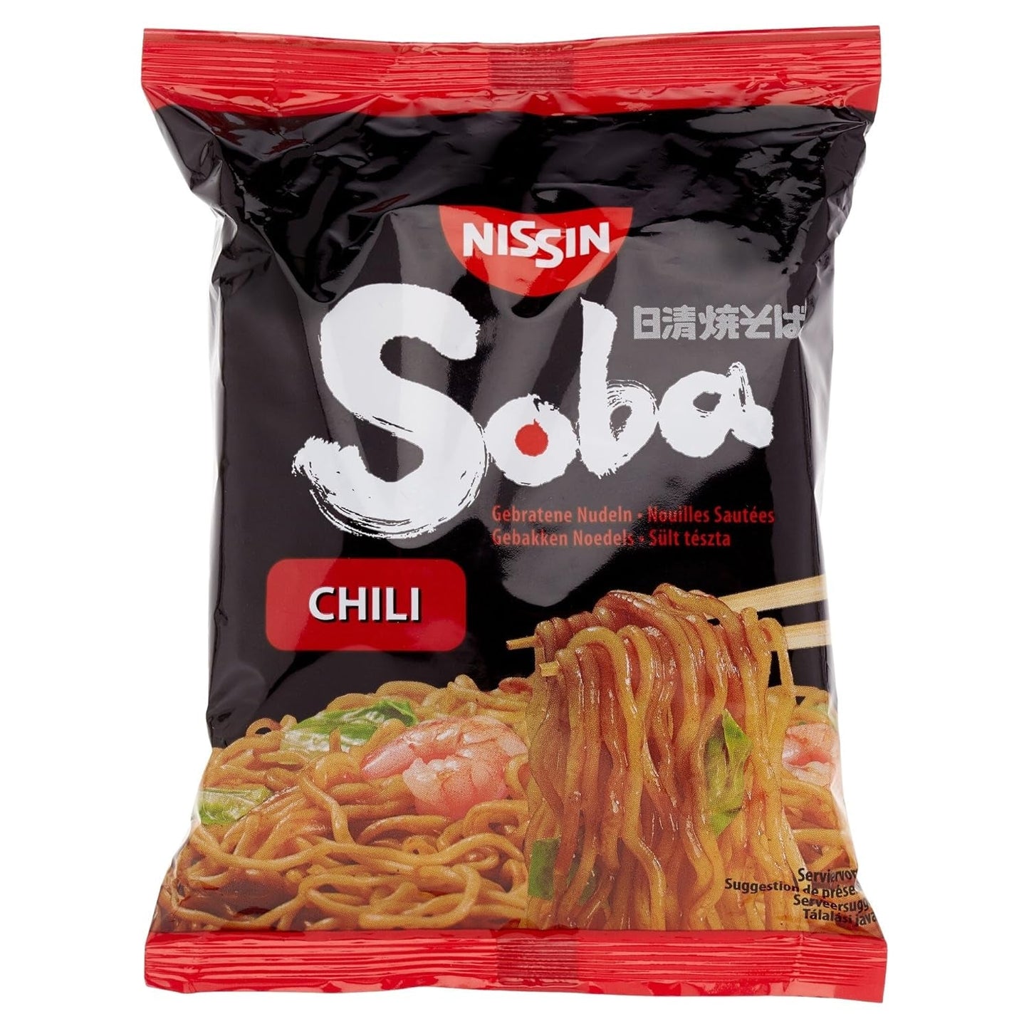 Gebakken Nissin-tarwenoedels met chilismaak, 111 g