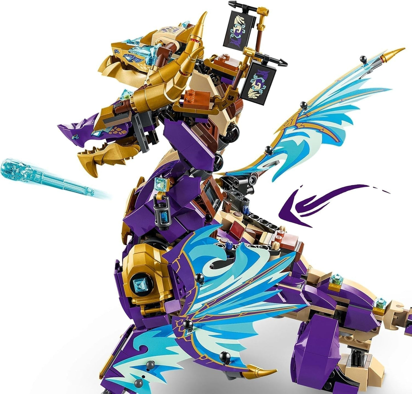 LEGO NINJAGO Lichtboogdraak - speelgoed met 8 minifiguren en een Spinjitzu-wiel - interactief ninja-bouwspeelgoed voor jongens en meisjes vanaf 9 jaar - cadeau-idee voor fans 71836 Bouwsets Besuche den LEGO-Store