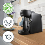 Bosch Tassimo finesse TAS162E capsule-espressomachine, 70 dranken, intensere koffie met één druk op de knop, automatische uitschakeling, duurzaam, perfecte dosering, 1400 W, zwart/zwart