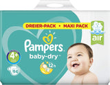 Pampers (oude versie), slipje, maat 4, 9 kg-15 kg, pakket van drie (1 x 88 luiers)
