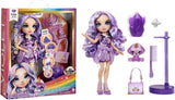 Rainbow High Fashion pop met slijm en huisdier - paars - 28 cm glitterpop met glitterslijm, magisch huisdier en modeaccessoires - speelgoed voor kinderen - ideaal voor 4-12 jaar