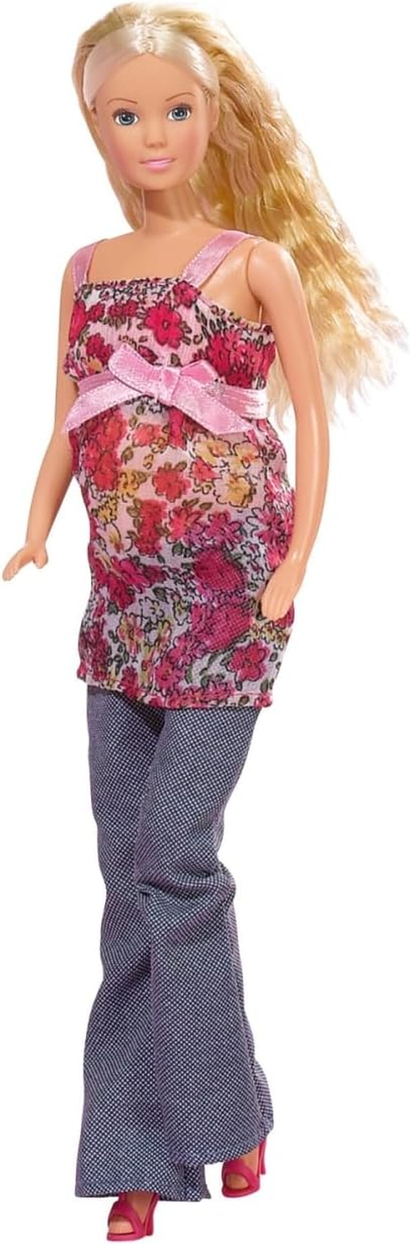 Simba 105734000 - Steffi Love Welcome Baby, Zwangere pop, Met de baby in de buik, Accessoire, Aankleedpop, 29Cm, Voor kinderen vanaf 3 jaar Naty Shop Dolls Standaard titel