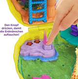 Polly Pocket GKJ64 - Draagbare Pineapple Pocket Box met 8 leuke functies, Polly en Purple poppen, 2 accessoires en stickervel; speelgoed voor kinderen vanaf 4 jaar Papusi Naty Shop