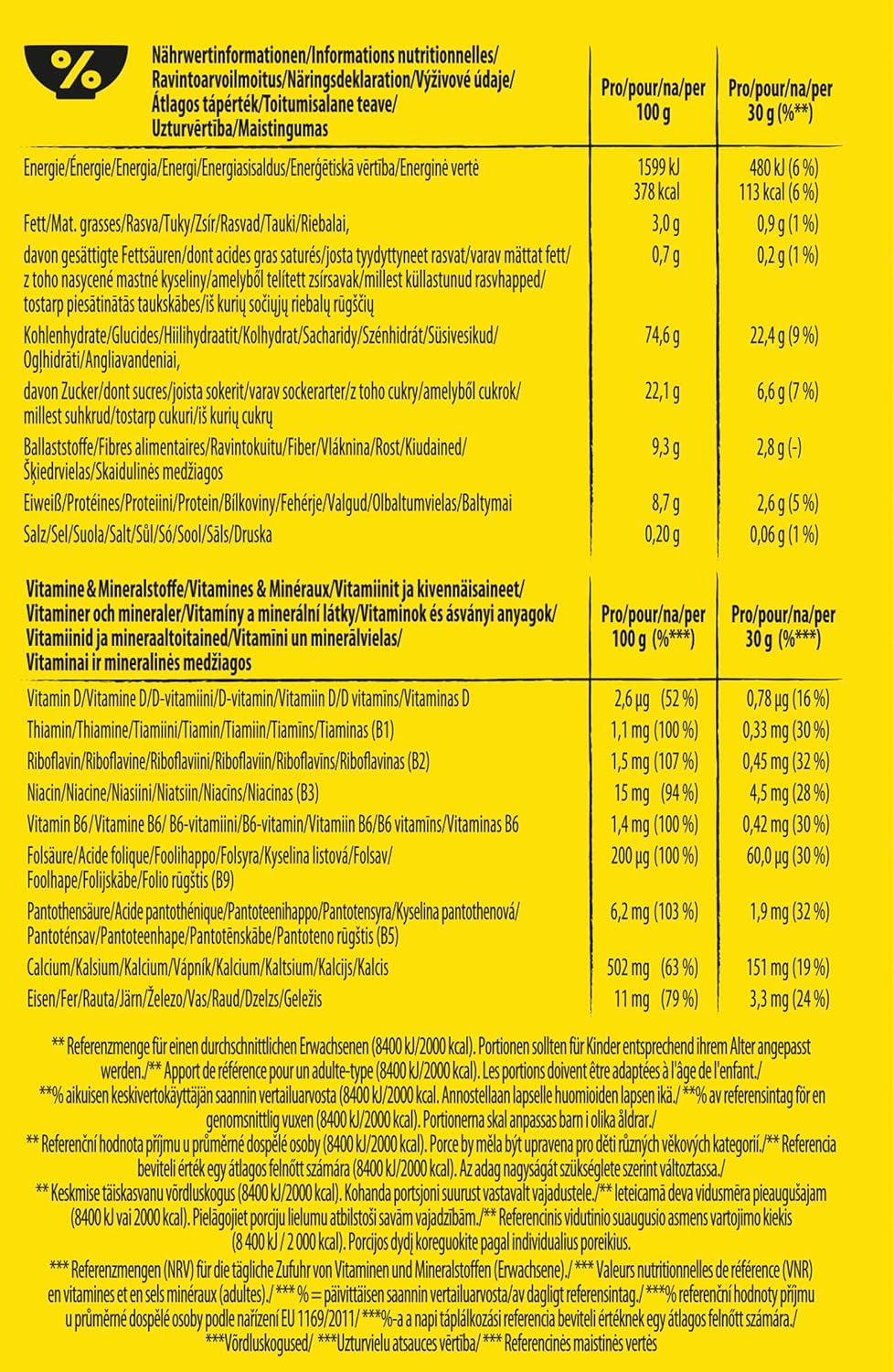 Nestlé Nesquik Crunchy Breakfast, ontbijtgranen met chocolade en volle granen, 1 pakje (1 x 1 kg)