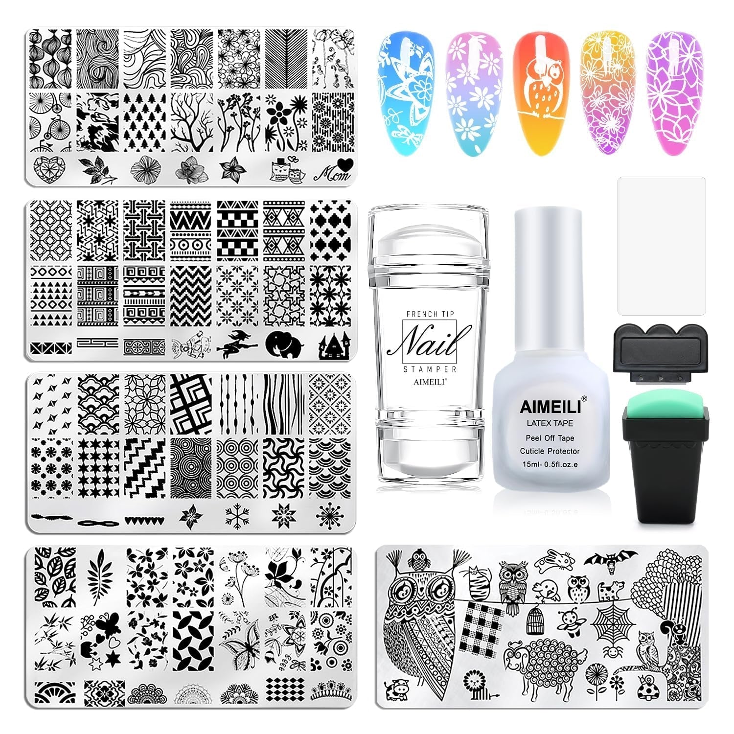 AIMEILI Latex Peel off Tape Nagelleck Korrektor Hautschutz Fingerschutz Für Nail Art Palissade Geruchlos Wit 15Ml