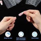 15 vellen / 450 stuks zelfklevende nagelpads, 15 maten transparante nagelzelfklevende pads, dubbelzijdige geleigel, nagelsticker, druk op nagels, zelfklevende pads voor doe-het-zelf-manicure-decoratie-accessoires
