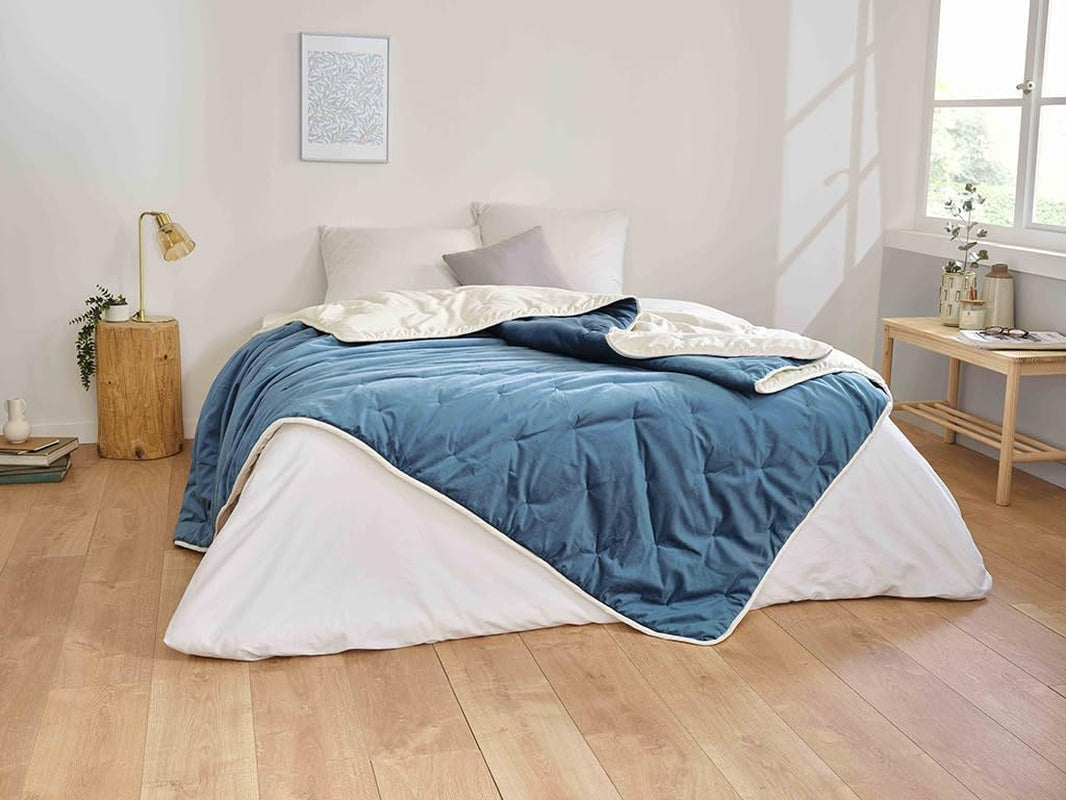 Toison D'Or Denali quilt, 180 Cm X 240 Cm, pauwblauw Quilts en quilts Naty Shop Standaard titel