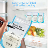 Edibaby, Zakjes voor moedermelk, 100 stuks, Gesteriliseerd, zonder BPA Accessoires Voeding en Borstvoeding Bebe Naty Shop