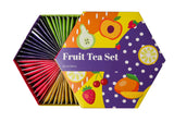 ACORUS | Luxe fruittheeservies | Cadeauset met natuurlijke theeën in 6 smaken | Kruidenthee, vruchtenthee | Assortiment thee | Theedoos met 60 theezakjes