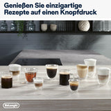 De'Longhi Magnifica Evo Next - Perfetto volautomatische espressomachine met LatteCrema melkopschuimer, 13 One-Touch-drankjes, koffie- en cappuccinomaker, kleurentouchscreen, titanium (ECAM312.80.TB)