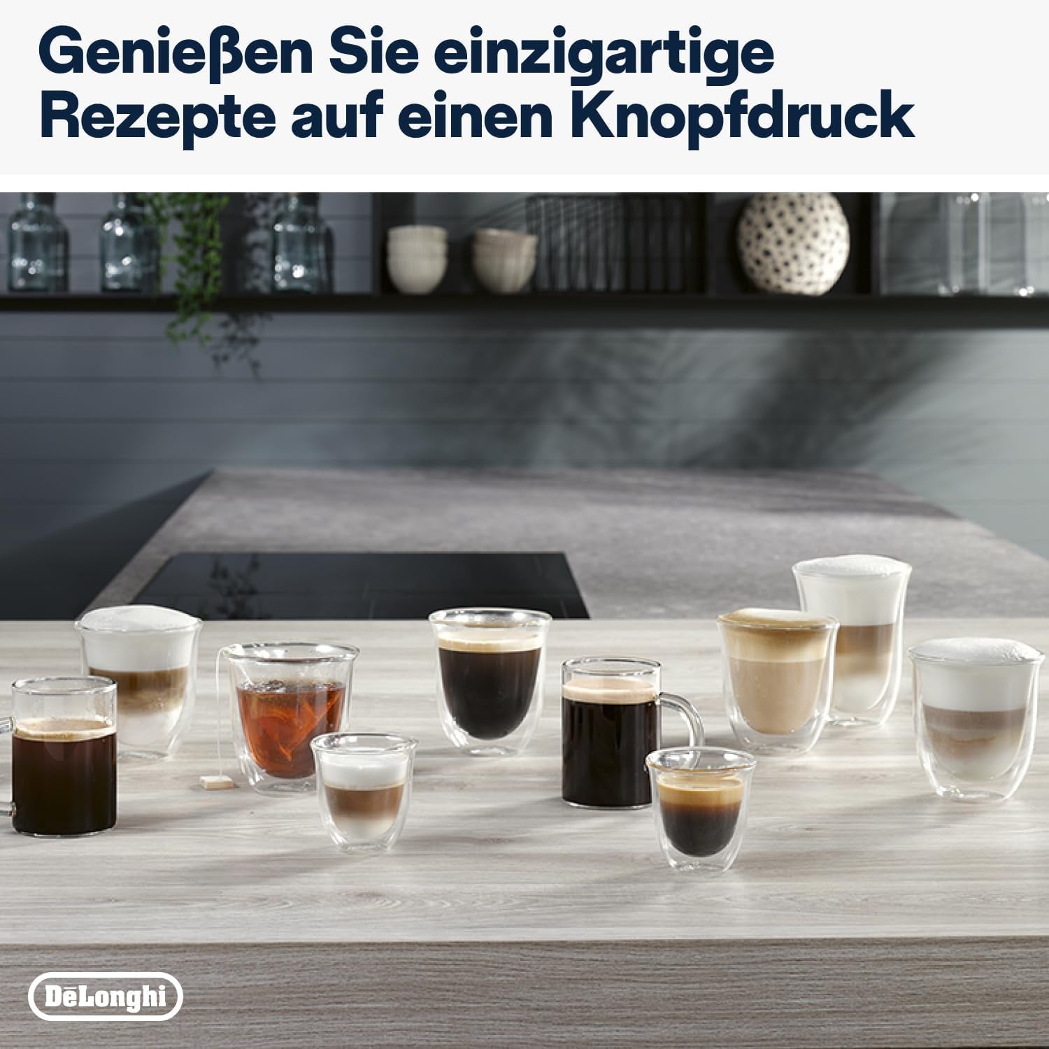 De'Longhi Magnifica Evo Next - Perfetto volautomatische espressomachine met LatteCrema melkopschuimer, 13 One-Touch-drankjes, koffie- en cappuccinomaker, kleurentouchscreen, titanium (ECAM312.80.TB)