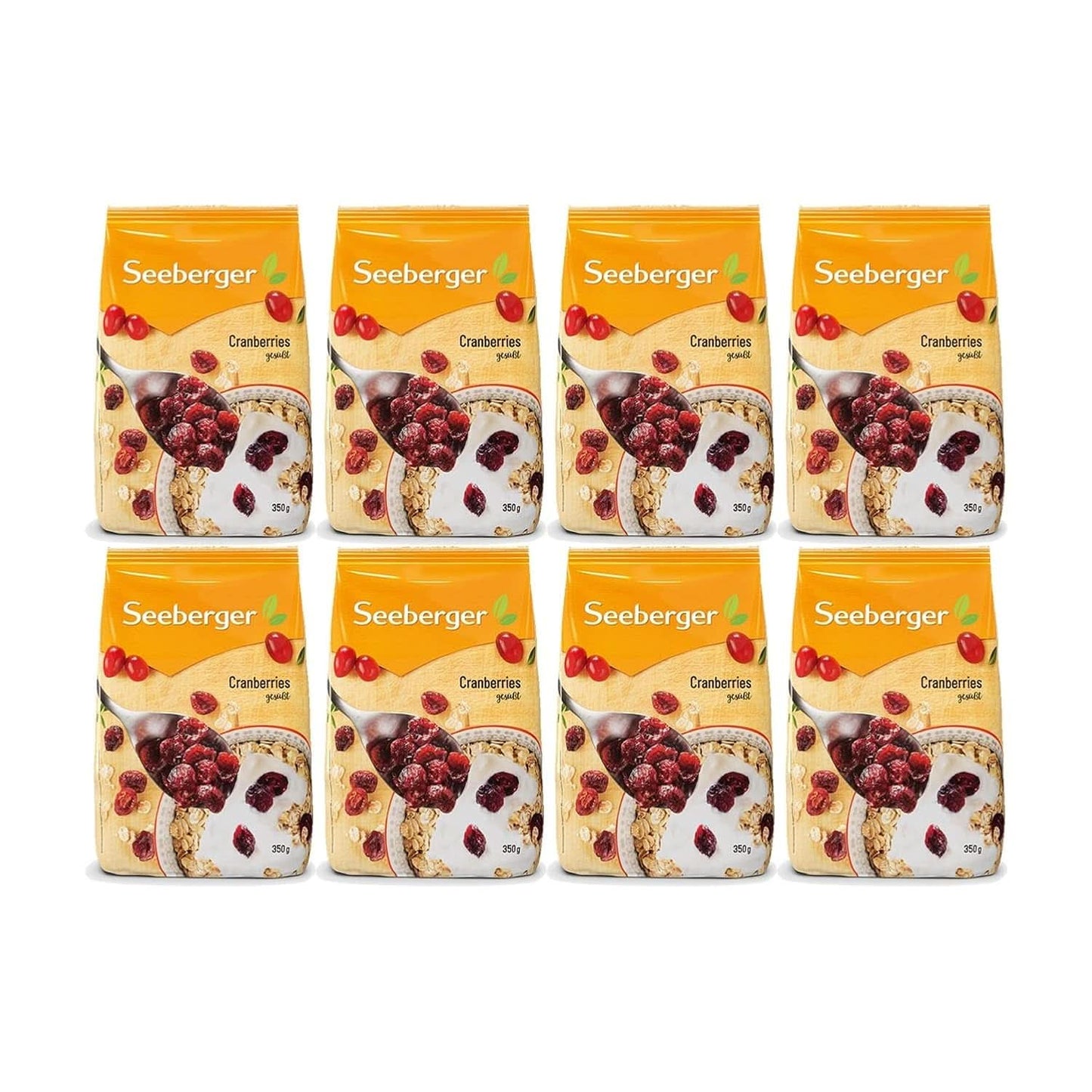 Seeberger, gehalveerde, fruitige en zoete Canadese veenbessen Naty Shop gedehydrateerde producten