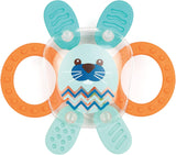 LUDI - Planet Bell - Speelgoed voor kinderen - Vanaf 3 maanden - Levendige kleuren, verschillende texturen en originele vorm - Bevordert de fijne motoriek en behendigheid Babyspeelgoed Naty Shop Konijn