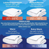 Allnights Dekbed Medium Dekbed 135X200 100% nieuwe veren en dons Allergievriendelijk Wasbaar tot 60°C Made in Germany Witte dekbedden en quilts Naty Shop