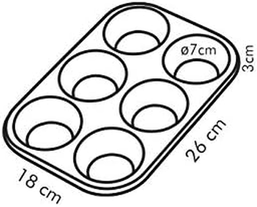 Backform, Zwart, 26,5 X 18 X 3 Cm Bakvormen en bakplaten Naty Shop