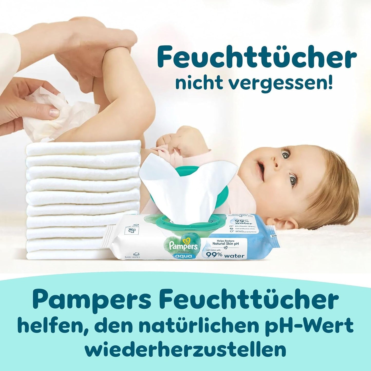 Pampers Premium Protection Pants Größe 6, 78 Windeln, 13kg-19kg, Mit 360° Fitform, 2x gebreide bundels voor Komfort & Schutz + 10 Stück Pampers Aqua Baby-Weuchttücher enthalten
