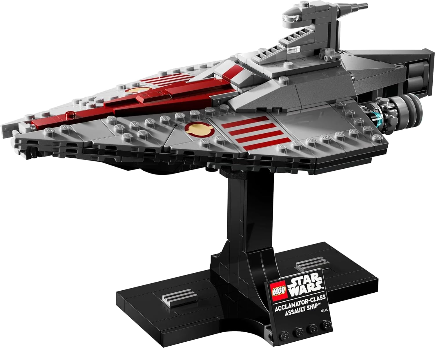 LEGO Star Wars 75404 Acclamator Class aanvalsschip uit Attack of the Clones - ruimteschip om te verzamelen, bouwen en tentoon te stellen - fantasiebouwset - cadeau voor volwassenen en tienerfans Bouwsets Besuche in LEGO-Store