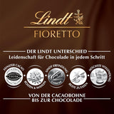 Chocolade - Assortiment FIORETTO Mini's | 115 gram | Ongeveer. 10 melkchocoladepralines in de smaken marsepein, cappuccino en nougat, bevat alcohol | Chocolade cadeauset | Chocolade cadeauset (pak van 5)