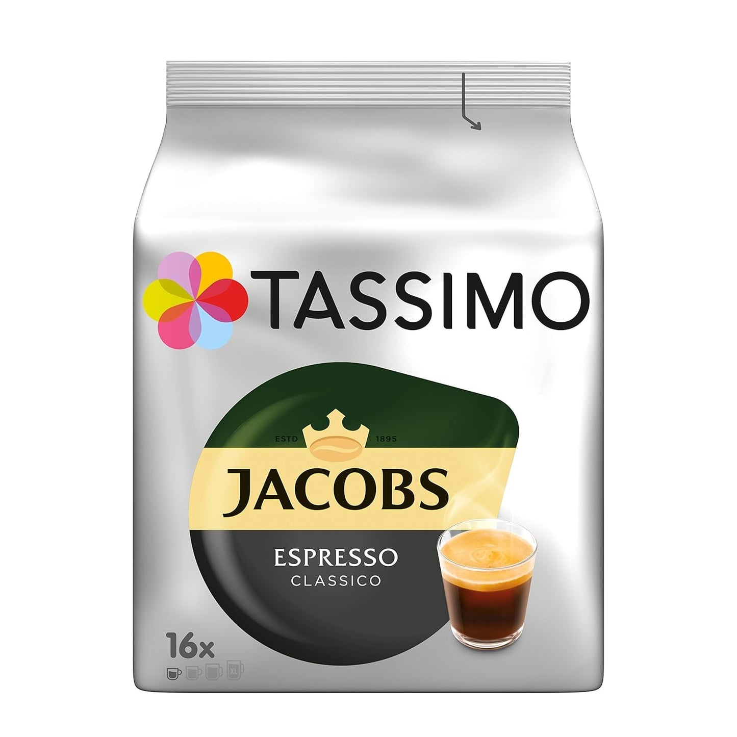 Tassimo Kapseln Probierbox, Vielfaltspaket, 64 Pads, 5 Sorteren