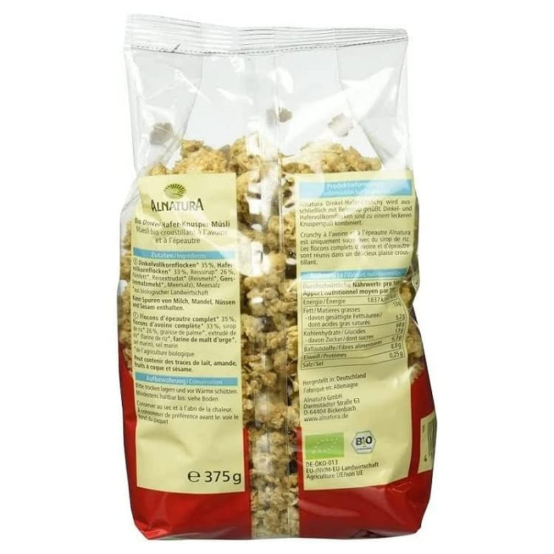 Krokant met spelt en biologische haver, 375g