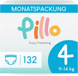 Pillo-luiers, maat 7, 84 stuks, 4 verpakkingen van elk 21 luiers, maat 7 - XXL (15+ kg) - Babyluiers