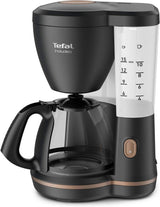 Tefal Incluo Filter-espressomachine, espressomachine Extreem eenvoudig in gebruik, geschikt voor rechts- en linkshandigen, automatische dekselopening, 1,25 l, 10 tot 15 kopjes, CM533811