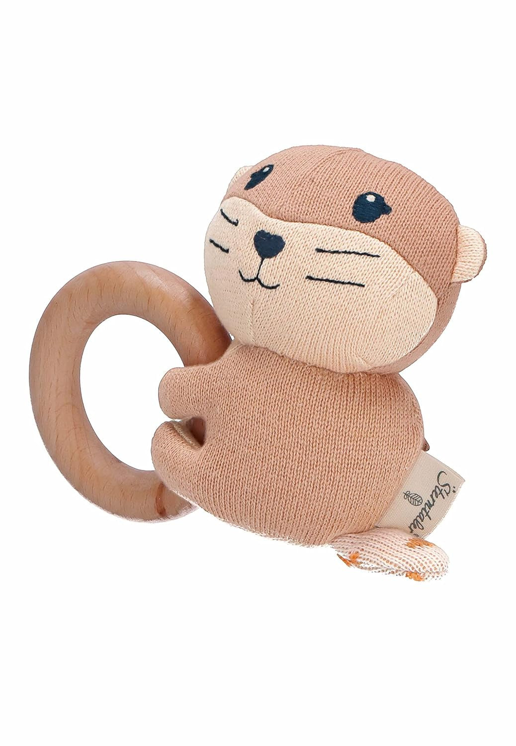 Sterntaler Baby Jungen Greifling Baby Holz Greifling Otti - Babyspeelgoed, grijpspeelgoed, grijpspeelgoed houten grijpring voor kinderen - biologisch Bebe Toys Naty Shop