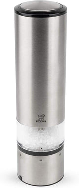 PEUGEOT Elis Sense elektrische peper-/zoutmolenset, hoogte: 20 cm, roestvrij staal, zilver Grinders en Slicers Naty Shop Salzmühle