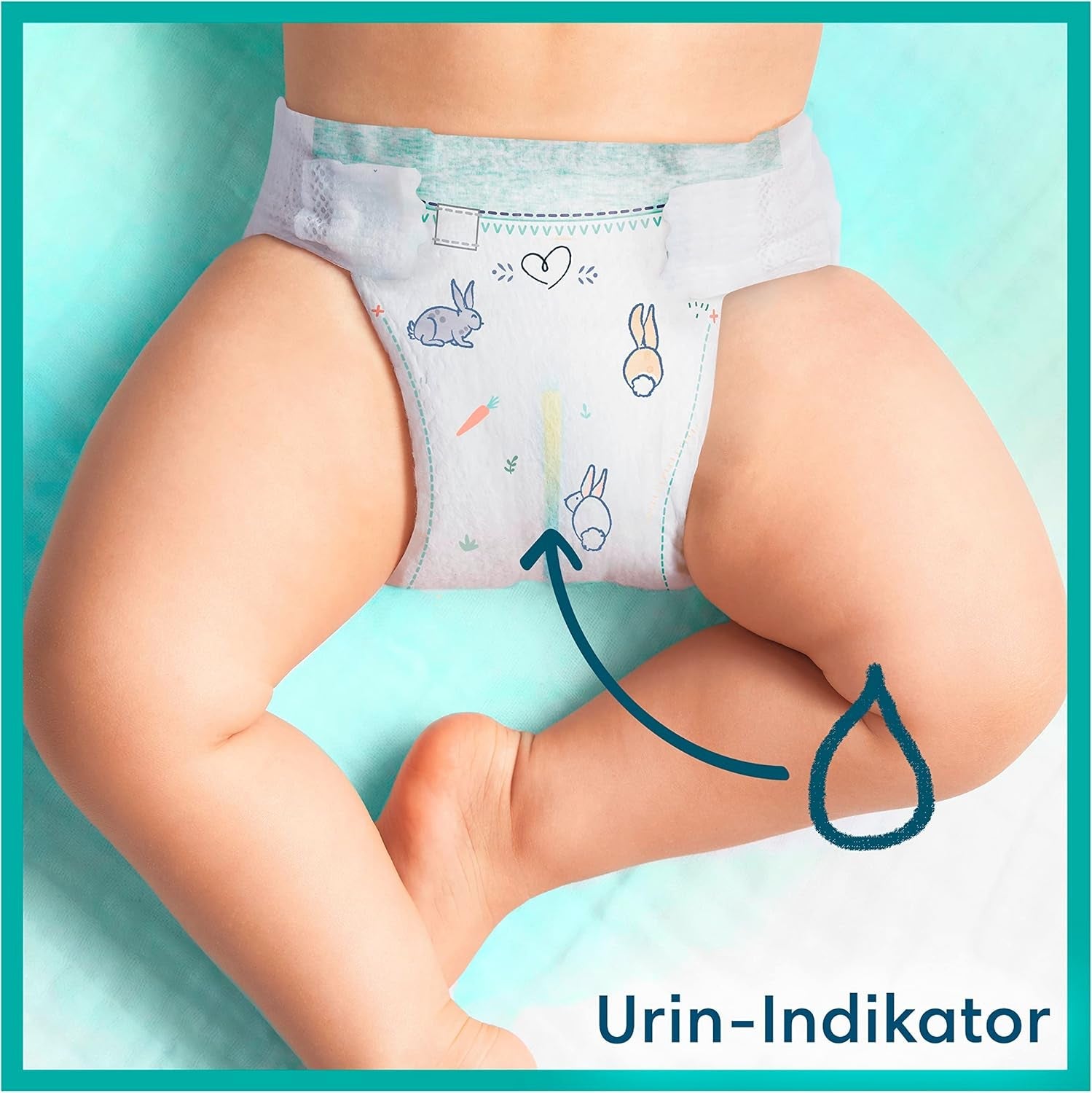 Pampers Babyluiers, maat 2 (4-8kg), Harmony, Half Moon Box, zachte huidbescherming en kruideningrediënten, 240 stuks