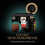Sheba Sauce Collection Natvoer voor katten, geportioneerde zakjes, zout multipack, 4x12x85g