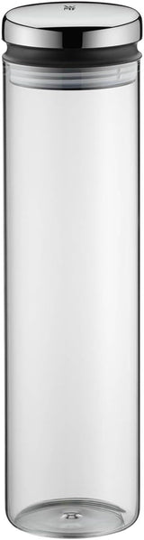 WMF Depot glazen voorraadpot 1,5l, hoogte 28,5 cm, voorraadpot met deksel & Depot glazen voorraadpot 2l, hoogte 36 cm, voorraadpot met deksel Voedselbewaardozen Naty Shop