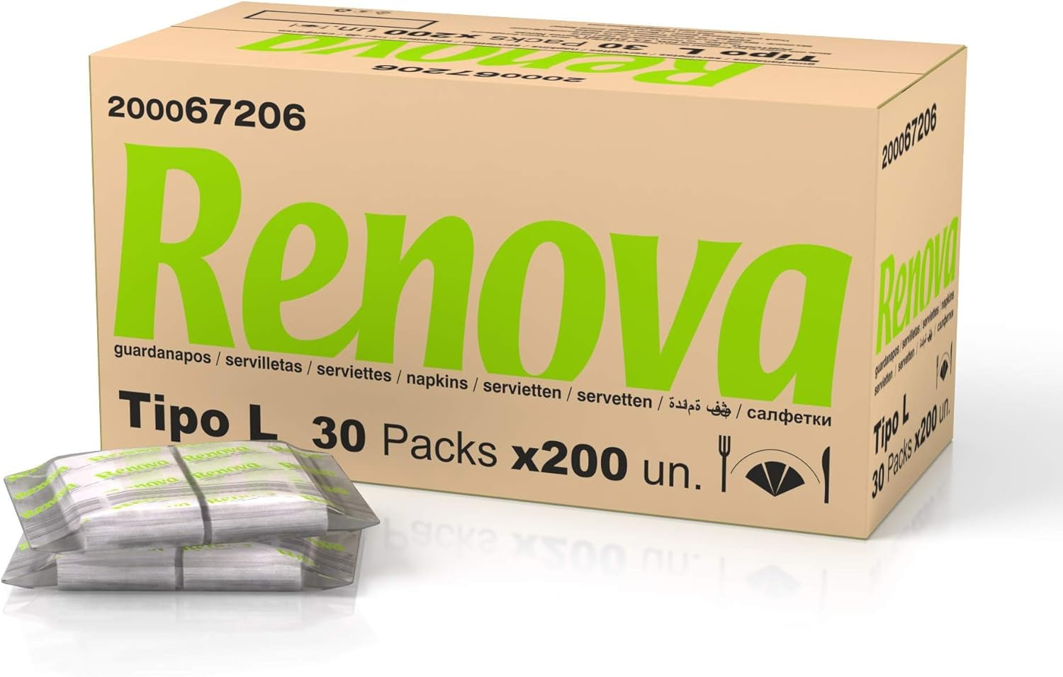 Barservetten Renova type L - 6.000 servetten