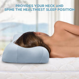 Royalisneeo Schoonheidskussen voor rug-, maag- en zijpijn Nek- en schouderpijn Kussen Antirimpel Anti-veroudering Memory Foam Kussen Blauw (standaard) Cervicale orthopedische kussens Naty Shop