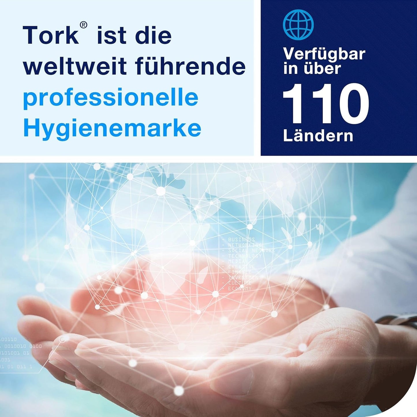 Tork nature cocktailservet met voorgedrukt milieusymbool, 200 servetten, 509502
