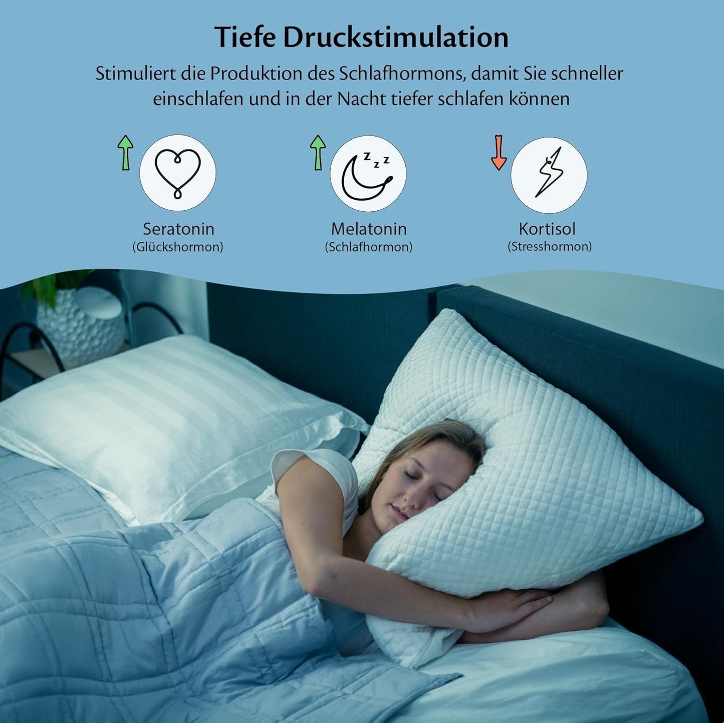 Verzwaarde deken 135X200 7Kg - Antistress therapiedeken - Zware deken 100% katoen - Deken voor diepe slaap en beter herstel - Verzwaarde deken - voor mannen en vrouwen van 55-85Kg Bedden en Dekens Beuche den Ella-Store